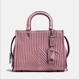 Coach 1941 Rouge 25 with Quilting and Rivets